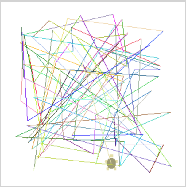 Random turtle drawing