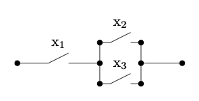 The first of equivalent switching circuits